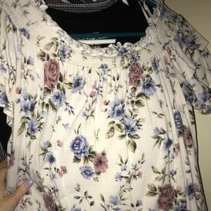 off the shoulder American eagle shirt